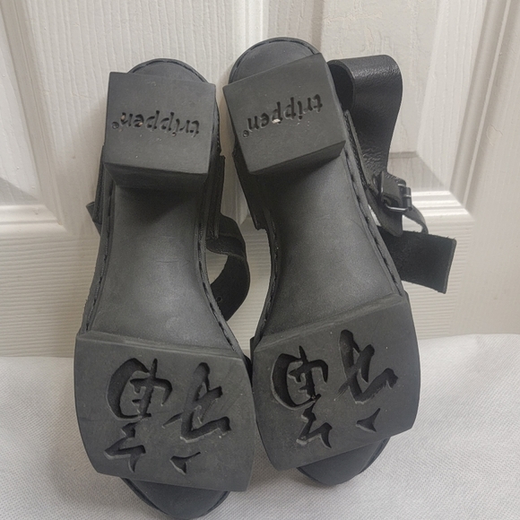 Trippen Fancy platform sandals happy geisha black leather size36 - Picture 9 of 16